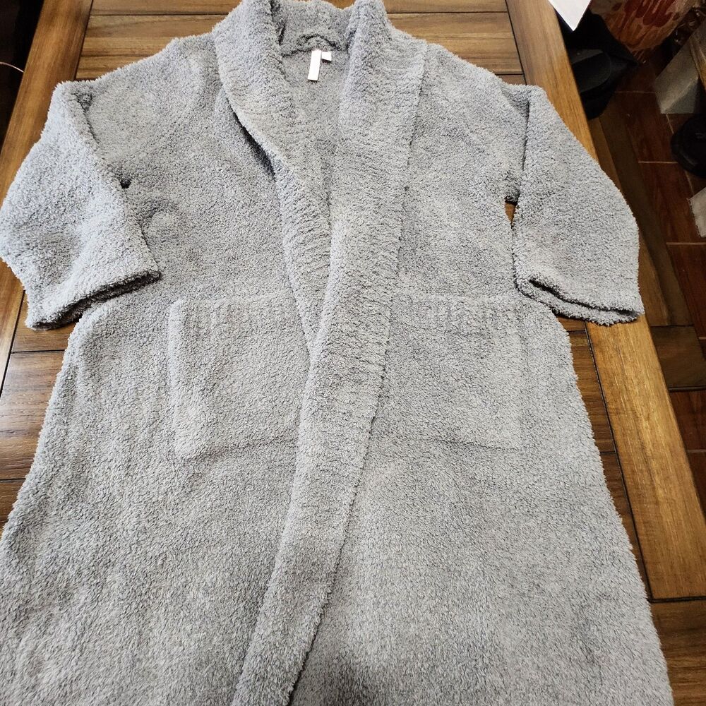 Joyspun Sherpa Bath Robe Gray L-XL